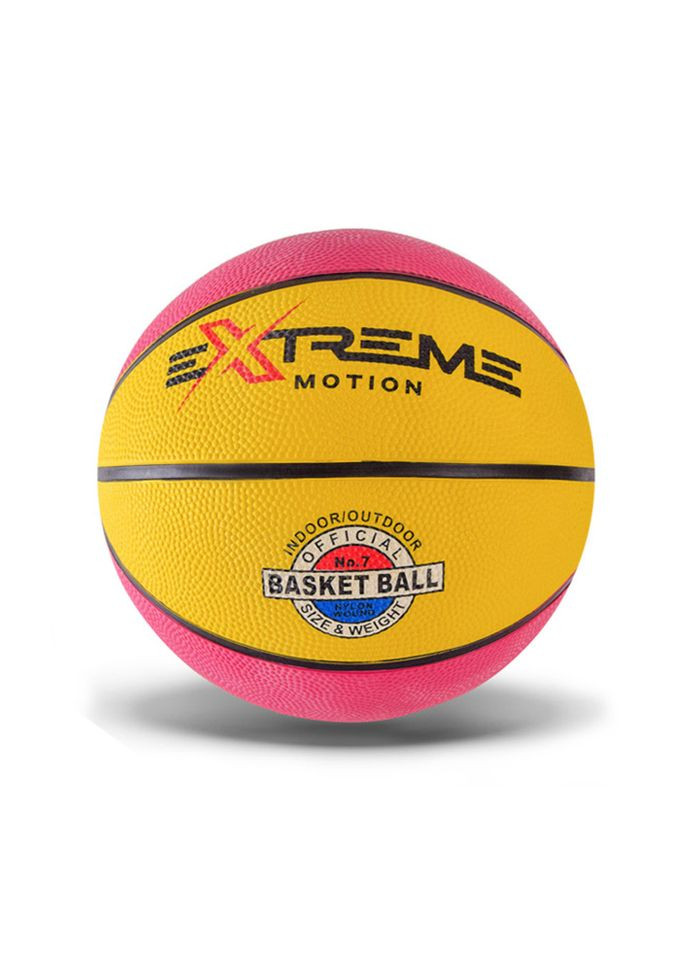 М'яч баскетбольний Extreme Motion BB1485 № 7, 520 грам Рожевий Bambi (364543602)
