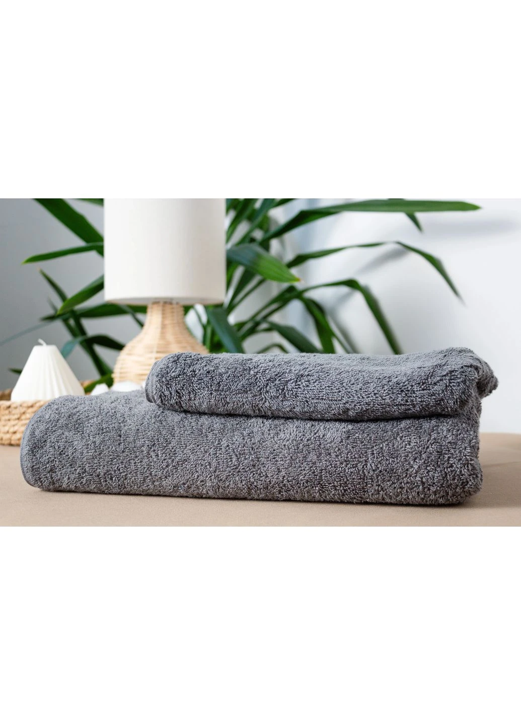 Полотенце "Aurora" (450 г/м2) Dark grey, 50x90 ТЕП темно-серый