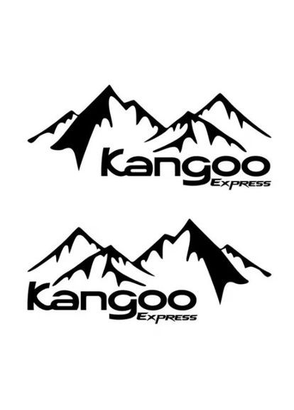 Наклейки на двері авто 3D TUNING STUDIO Кенго Експрес 400х150х0.075мм=2штуки No Brand (372983825)