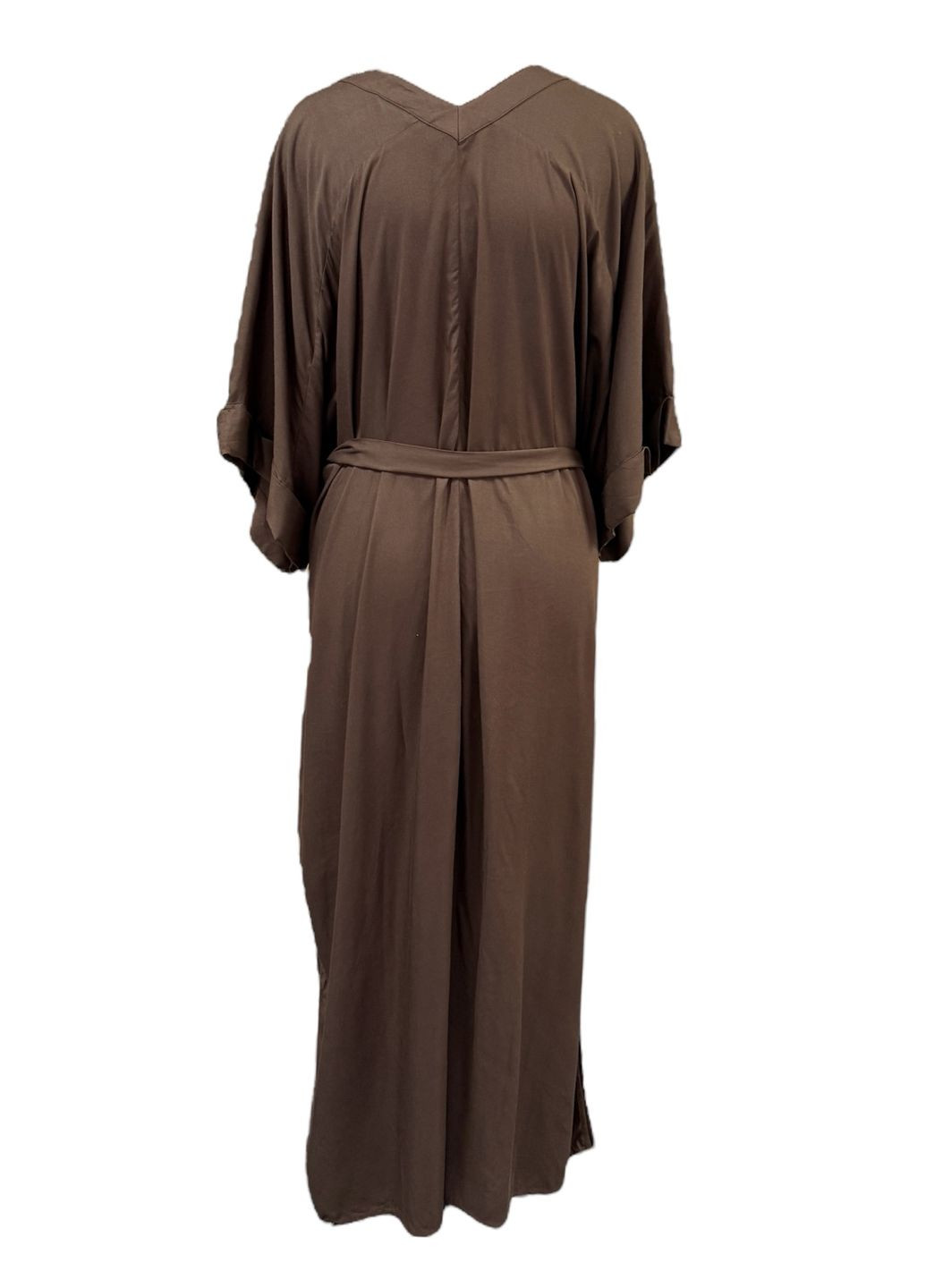 Коричневое платье оверсайз Monki однотонное