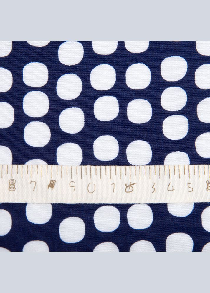 Тканина плательна штапель віскоза 145 см 90 г/м2 для суконь, спідниць, штанів, комбінезонів, дитячого одягу горохи IDEIA (341328134)