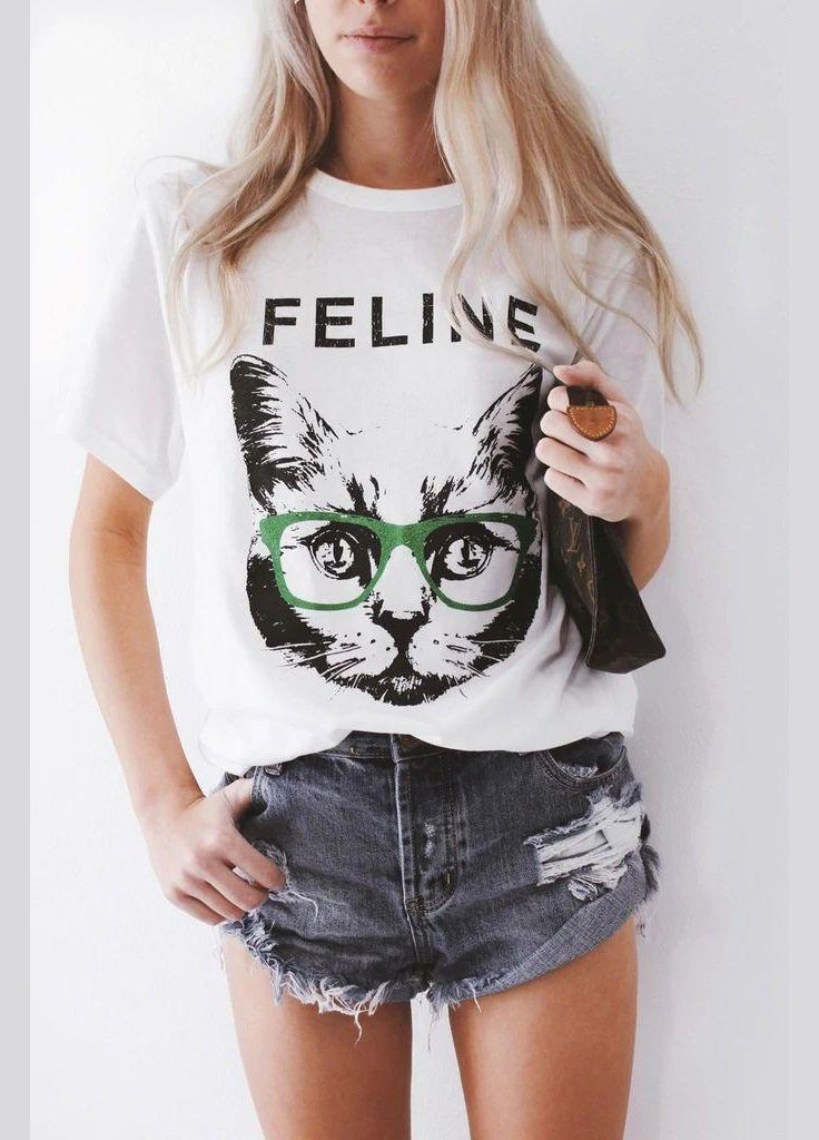 Футболка жіноча з принтом 48 Біла 2664087736 No Brand - (341249748)