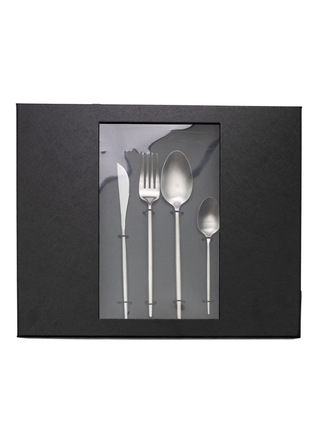 Набір столових приборів 24 предмети нержавіюча сталь, срібло Yiwu (358649594)