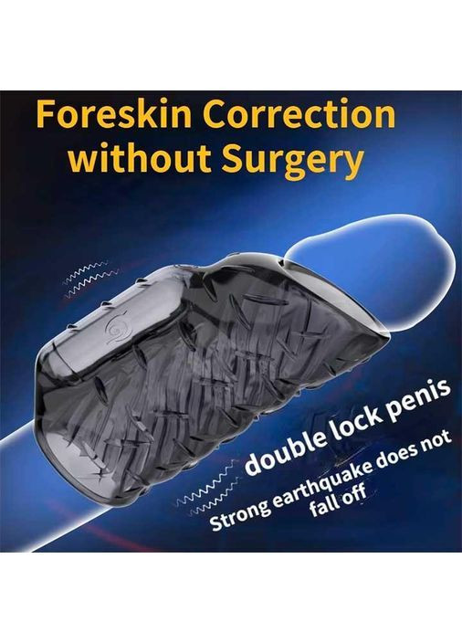 Насадка на пенис с вибрацией Choke Ring графит No Brand (366892017)