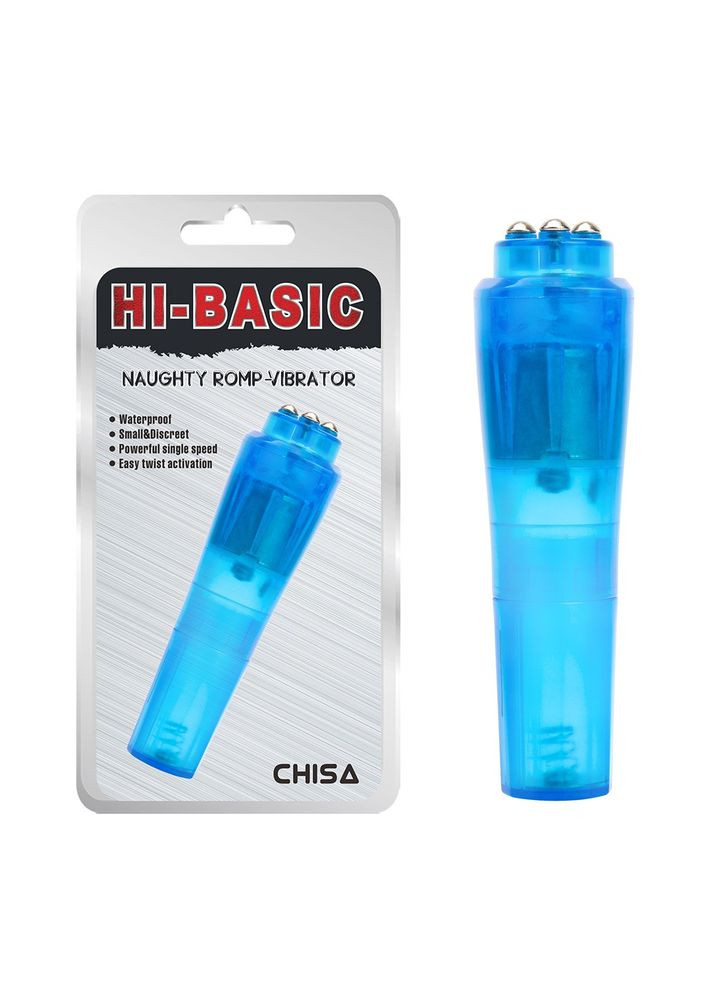 Вібратор для клітора Hi-Basic Naughty Romp, блакитний Chisa (347295794)