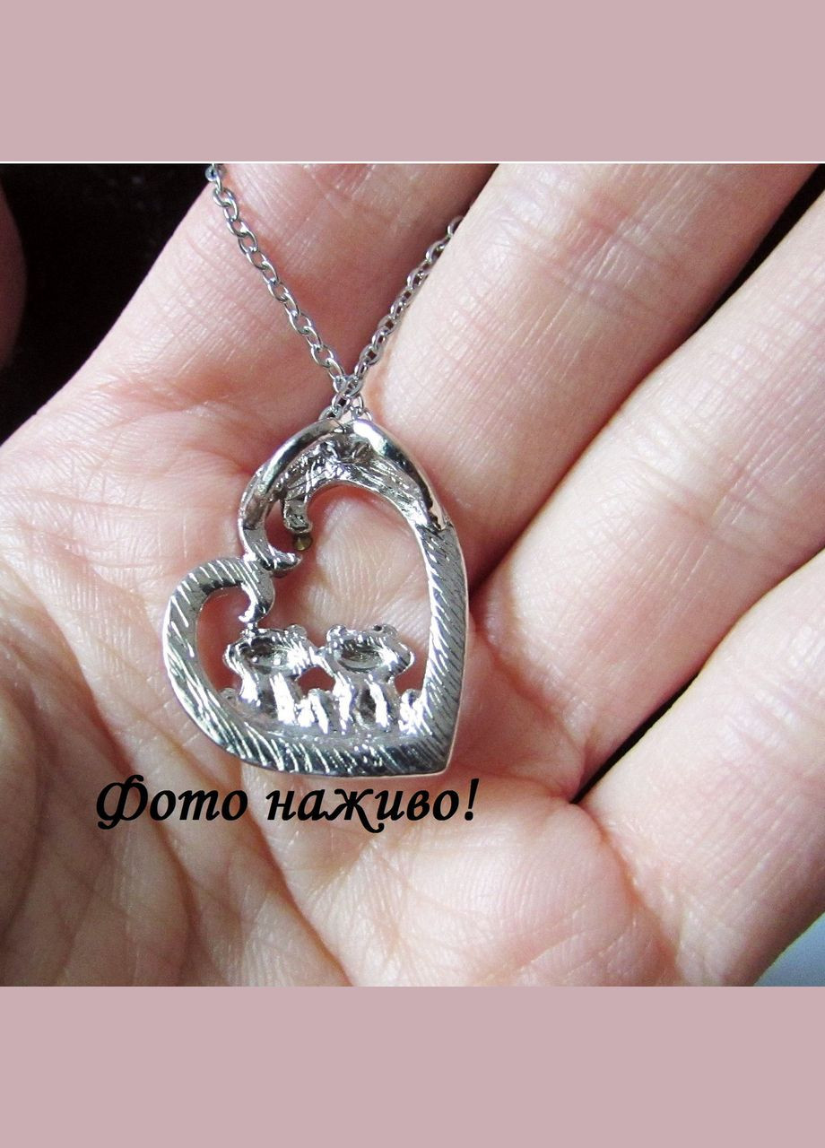 Подвеска кулон на цепи лягушки в сердце, 10-818 Fashion Jewelry (338431238)