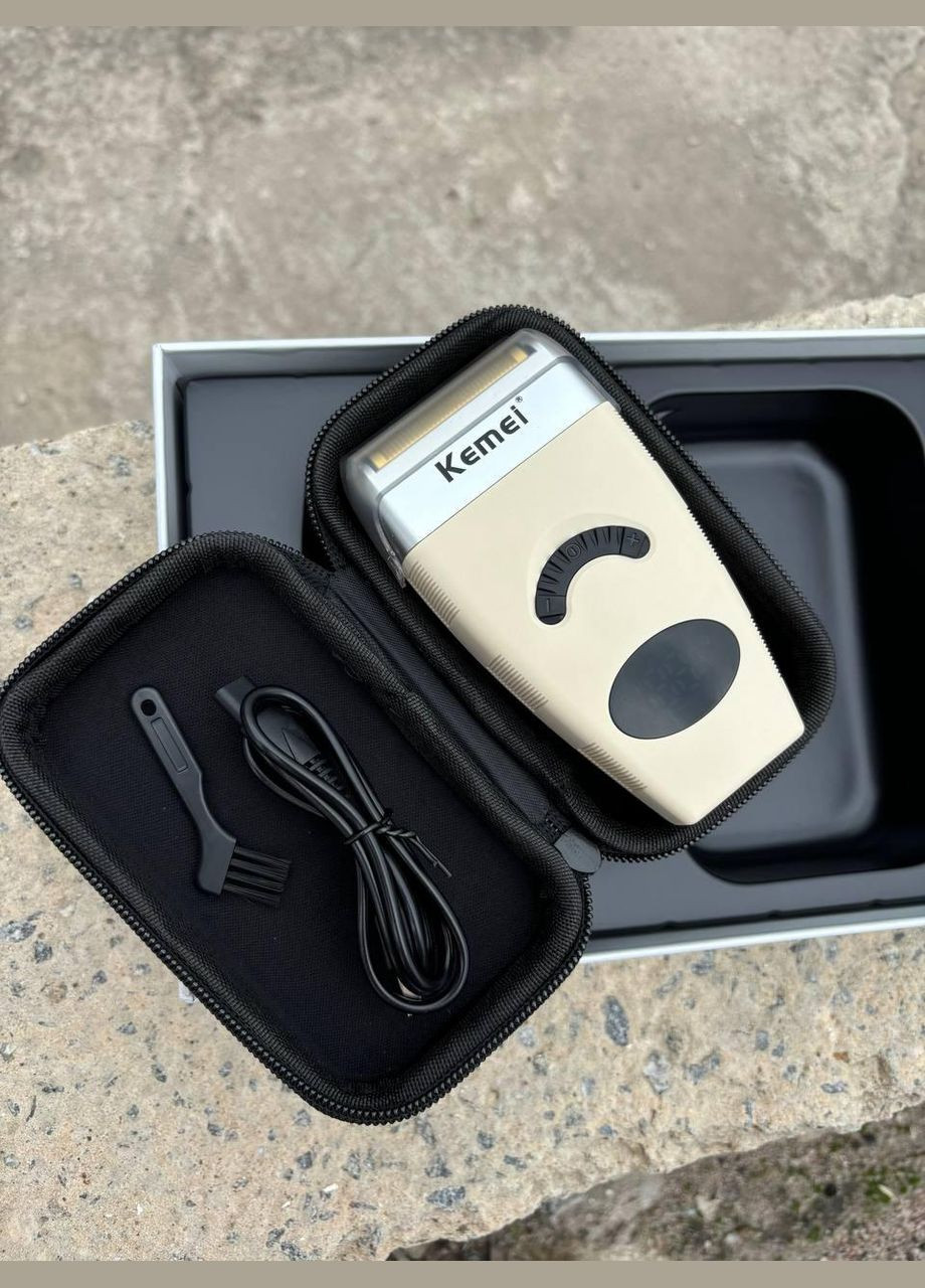 Профессиональная электробритва Шейвер Km-5856 с триммером и чехлом - Уход за телом Kemei (338427761)