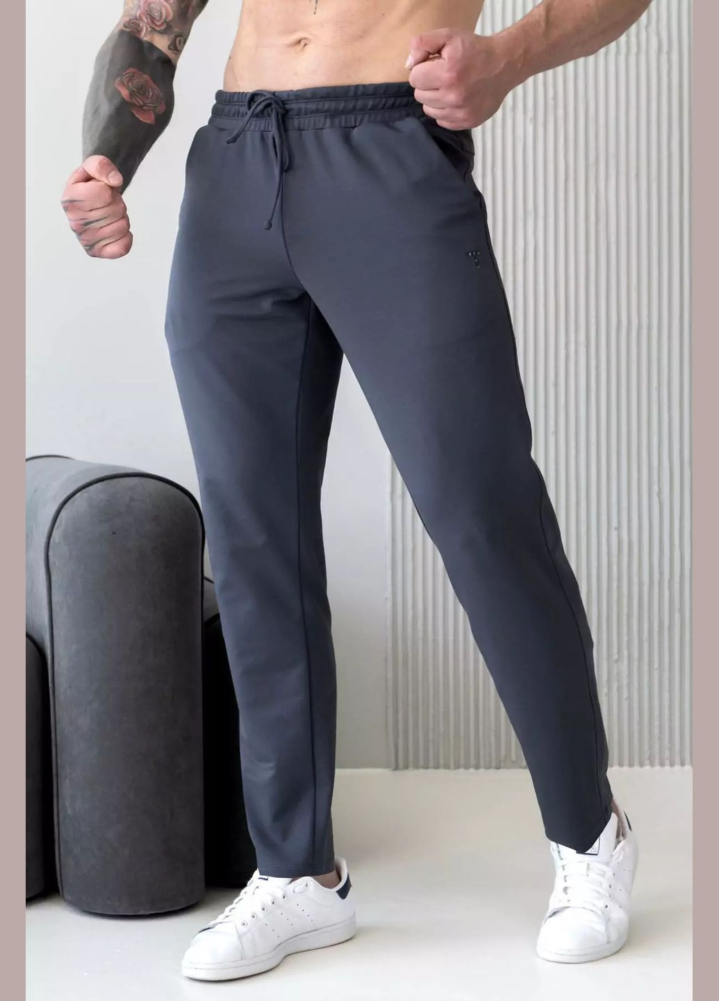 Чоловічі штани прямого крою TOTALFIT (322873656)