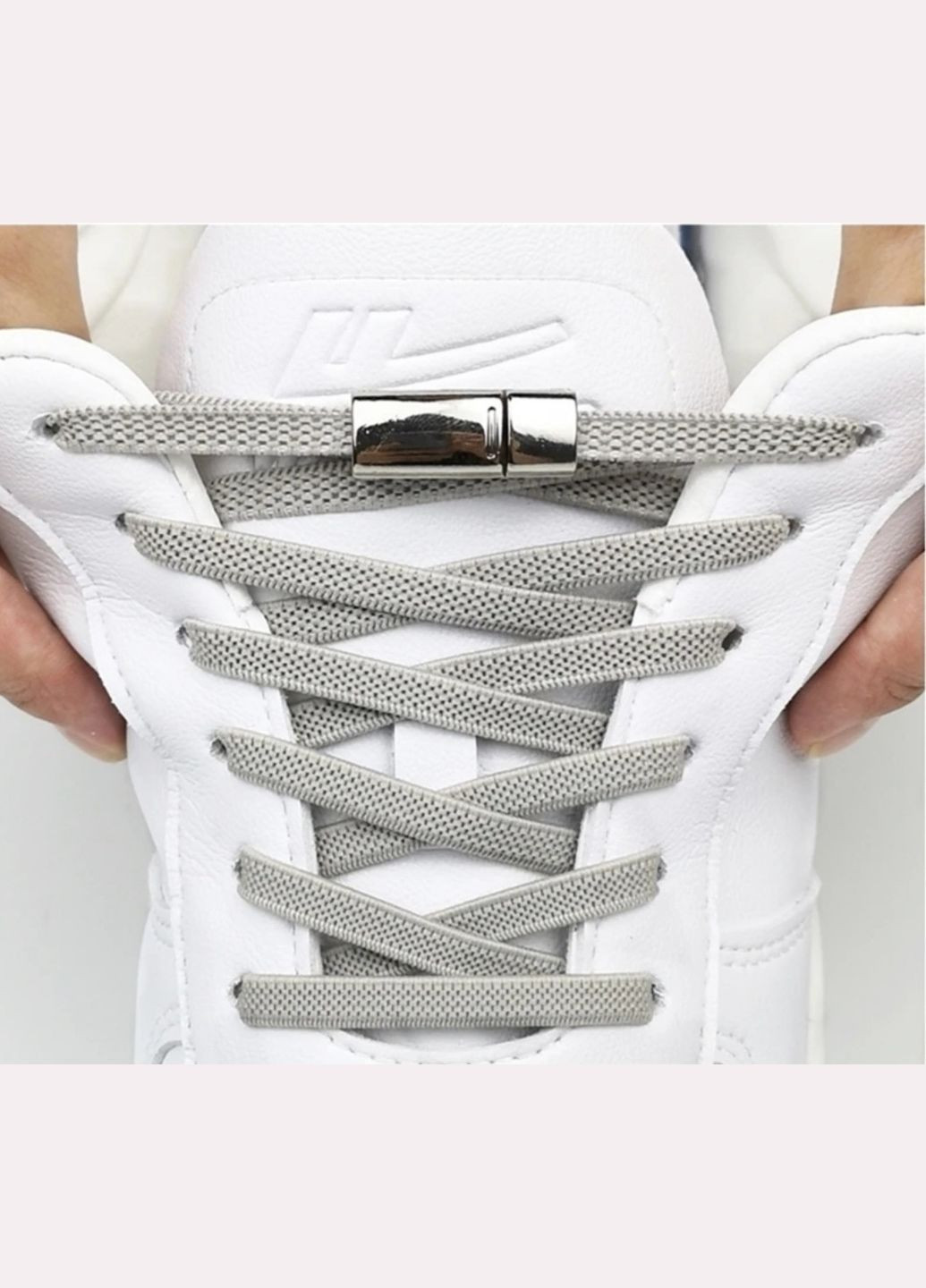 Еластичні шнурки без зав'язок з металевими пряжками China (356567191)