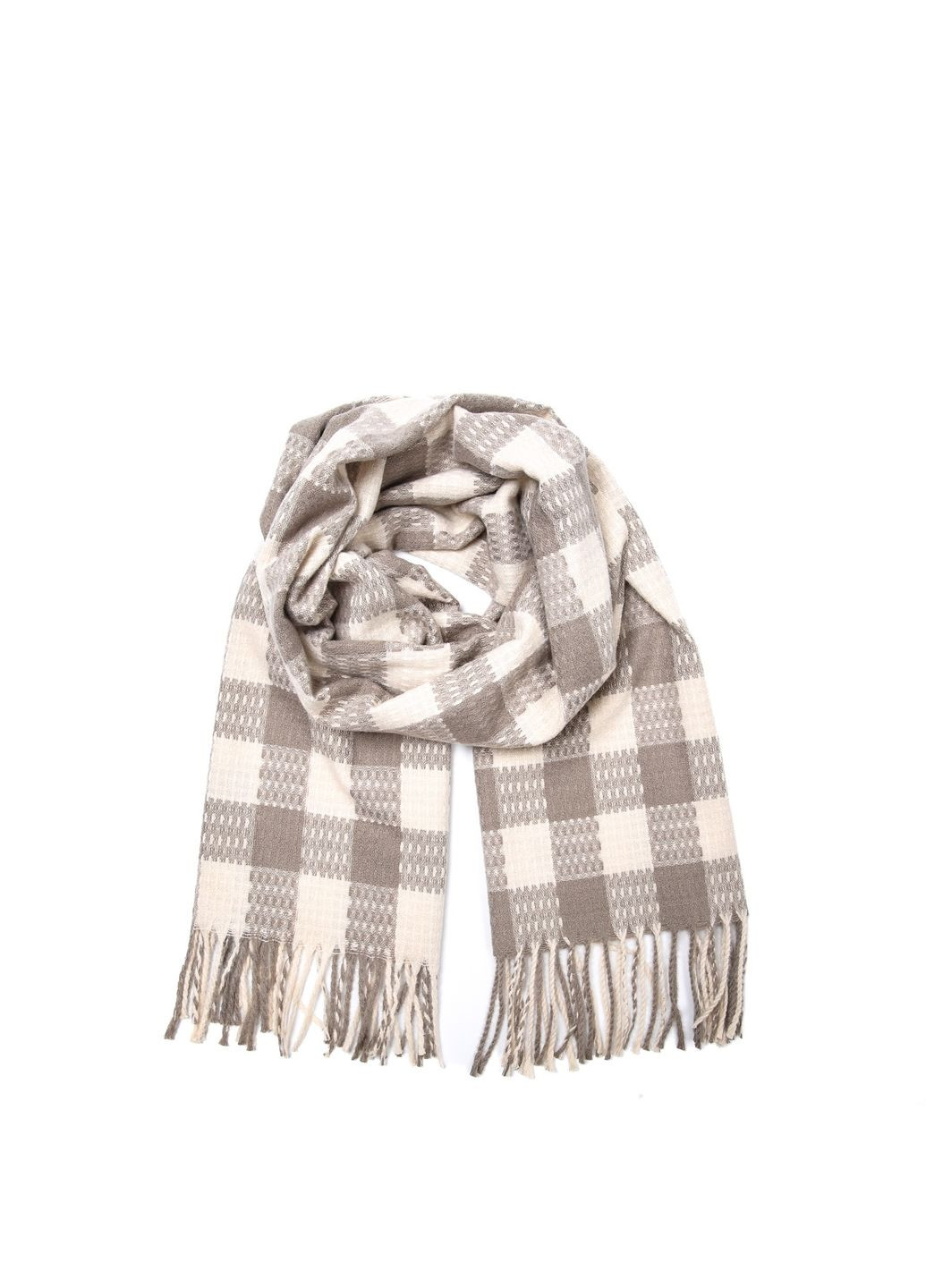 Палантин жіночий клітинка кашемір ТРАКС LuckyLOOK 952-553 (368221735)