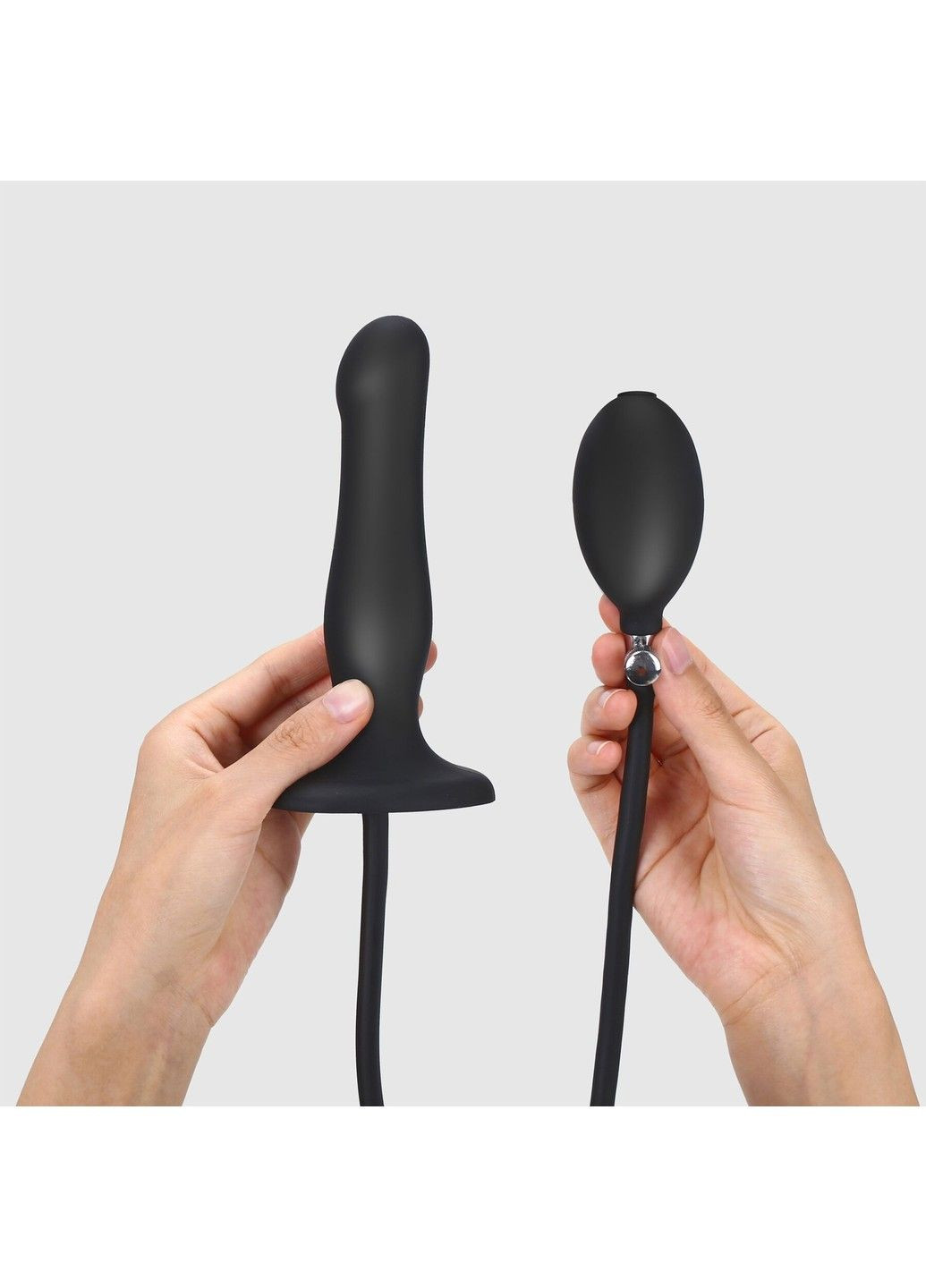 Надувной фаллоимитатор Strap On Me INFLATABLE DILDO PLUG NOIR шарик внутри диаметр до 6 см искусственный член Strap-On-Me (298473829)