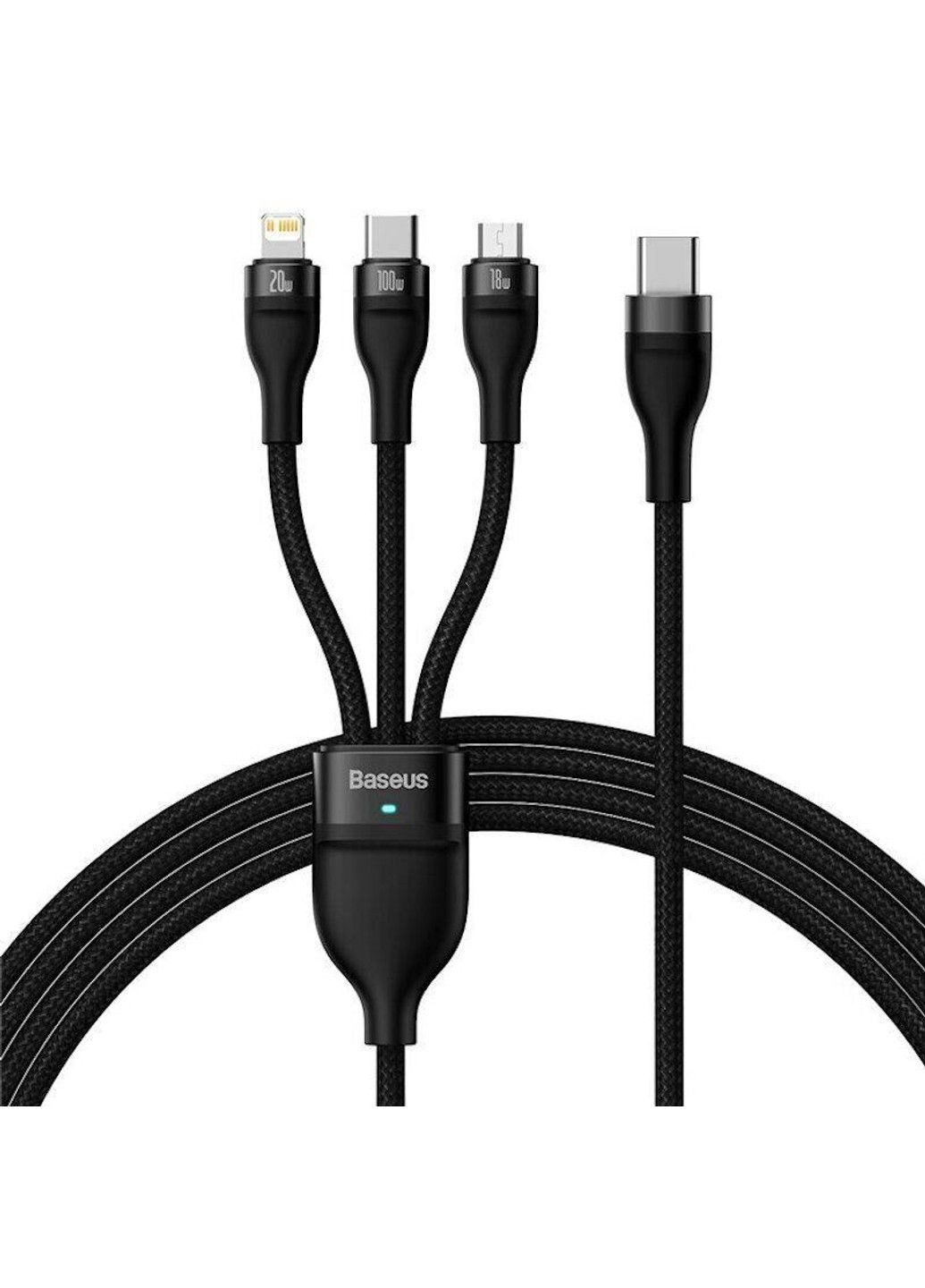 Дата кабель Flash Series 2 USB to MicroUSB-Lightning-Type-C 100W (1.2m) (CASS03000) Baseus (291881049)