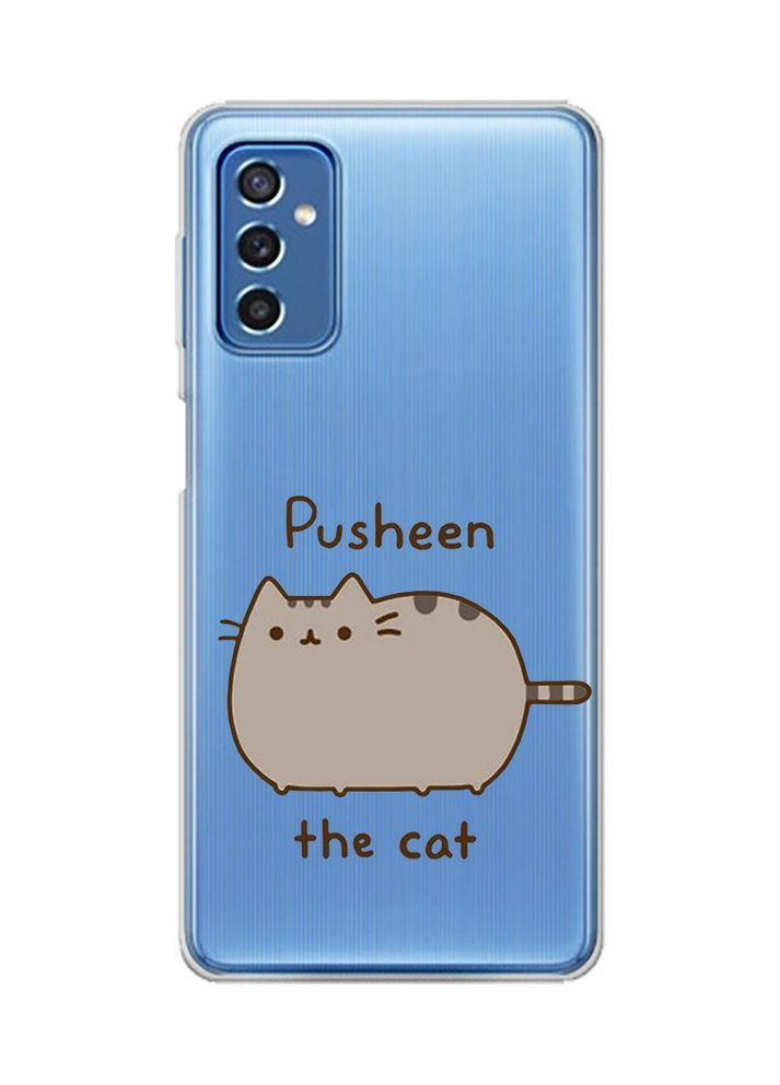 Прозорий чохол на Samsung Galaxy M52 Пушин котик (принт 412) Creative (356122061)