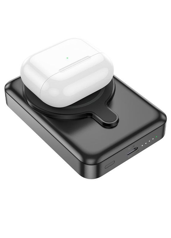 Аккумулятор внешний Q11 Expressar беспроводная зарядка Apple Watch и Magsafe черный Hoco (279553637)