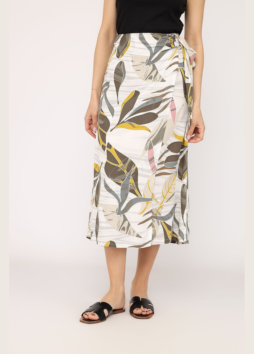 Спідниця жіноча колір зелений CB-00276514 Reyon (333299034)