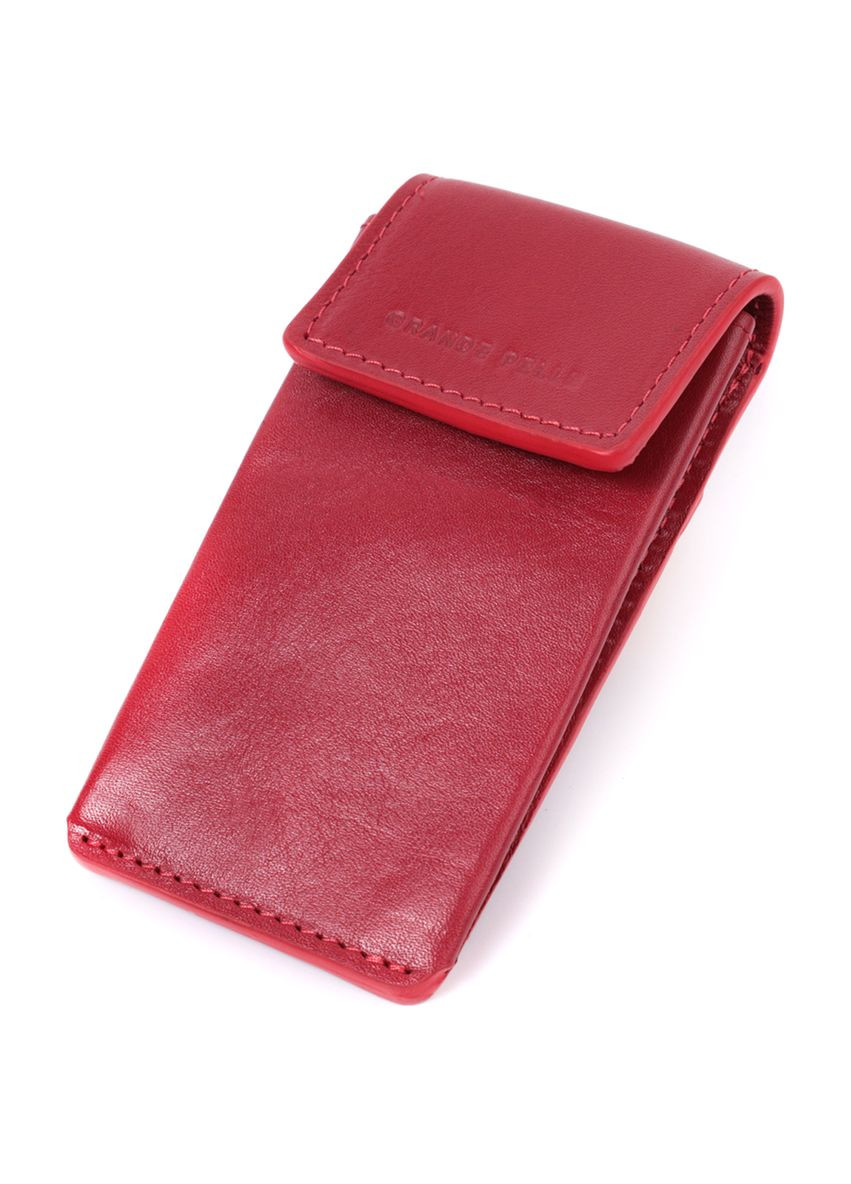 Яскрава жіноча ключниця футляр із натуральної шкіри GRANDE PELLE червона (sku_22569) No Brand (327820468)