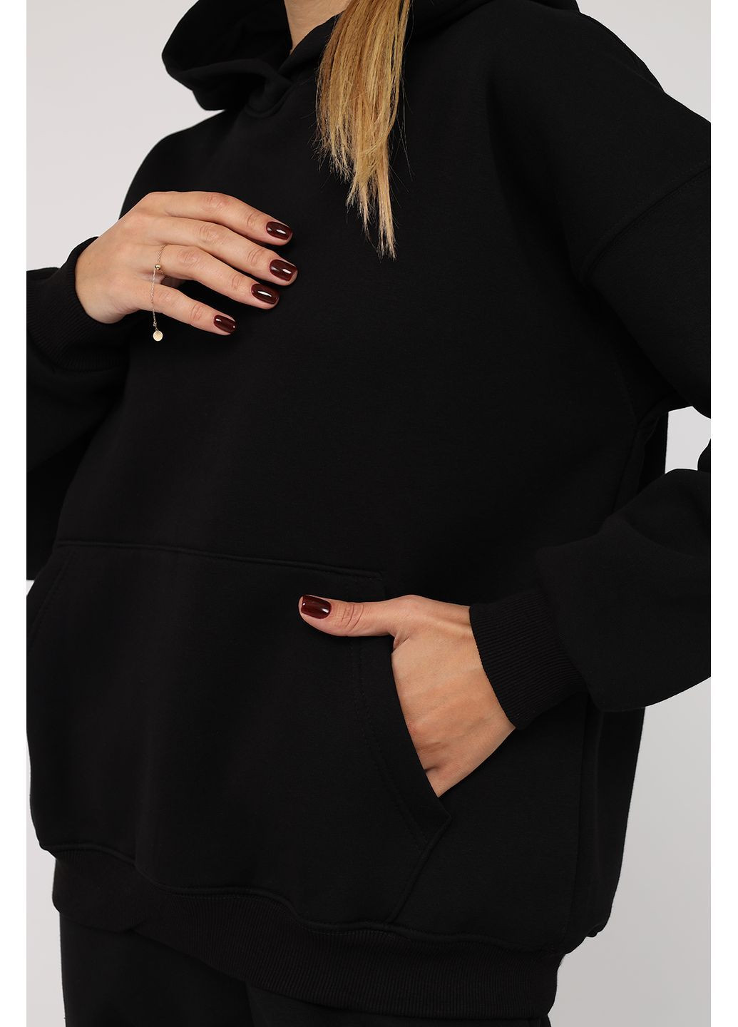 Худи женское цвет черный CB-00283106 Yuki (362413471)