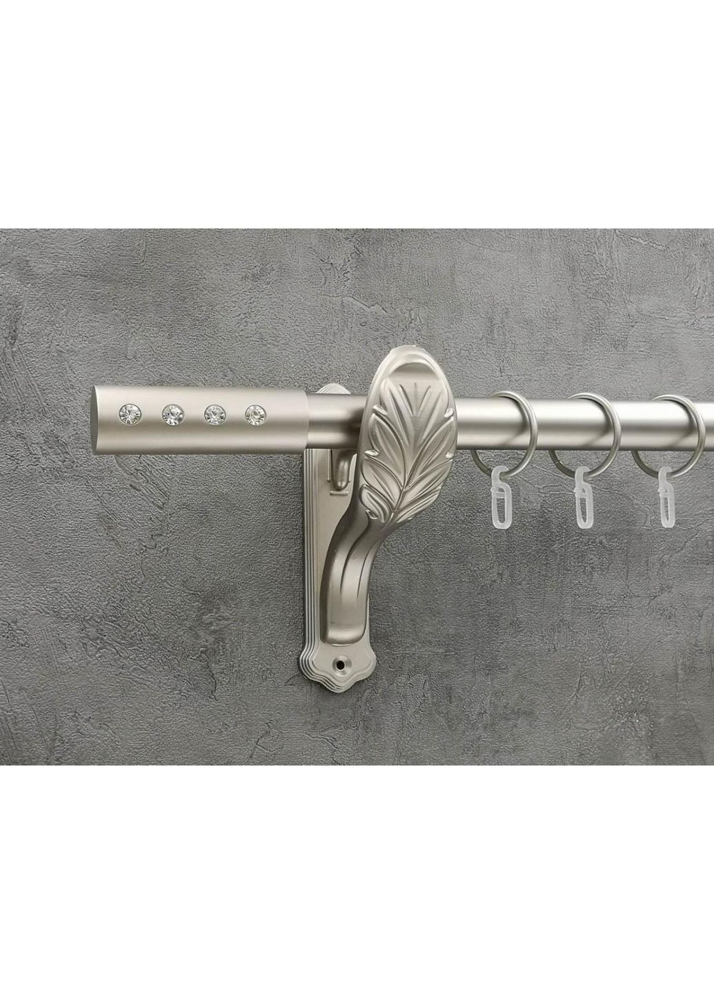 Карниз Алюр гладка штанга одинарний ретро 25 мм 300 см Сатин Quadrum (352782562)