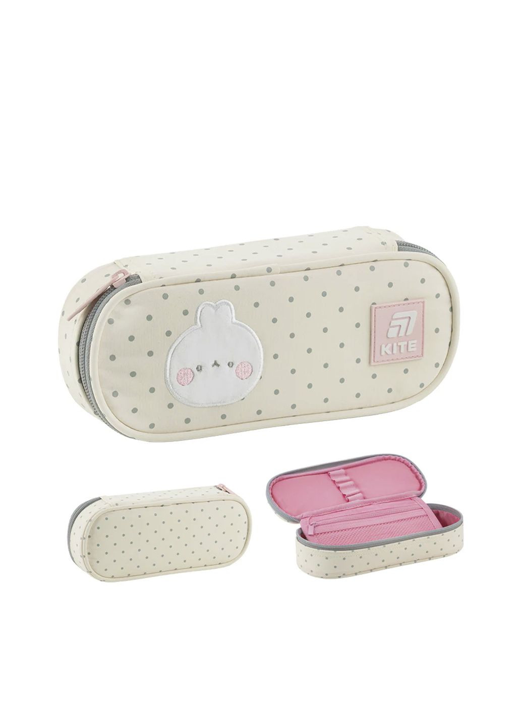 Шкільний пенал Molang колір бежевий ЦБ-00281116 Kite (341485680)