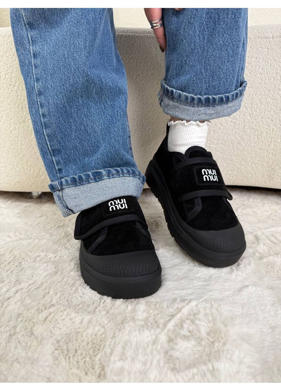 Кросівки зимові з натуральної замші ITTS чорні зими (370046217)