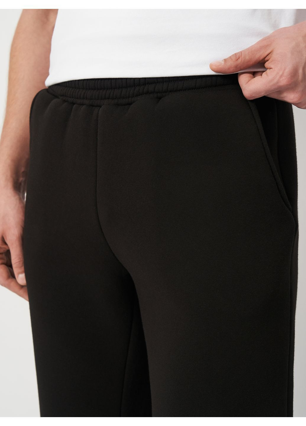 Черные спортивные, повседневный, домашние, кэжуал зимние зауженные, прямые брюки Malta