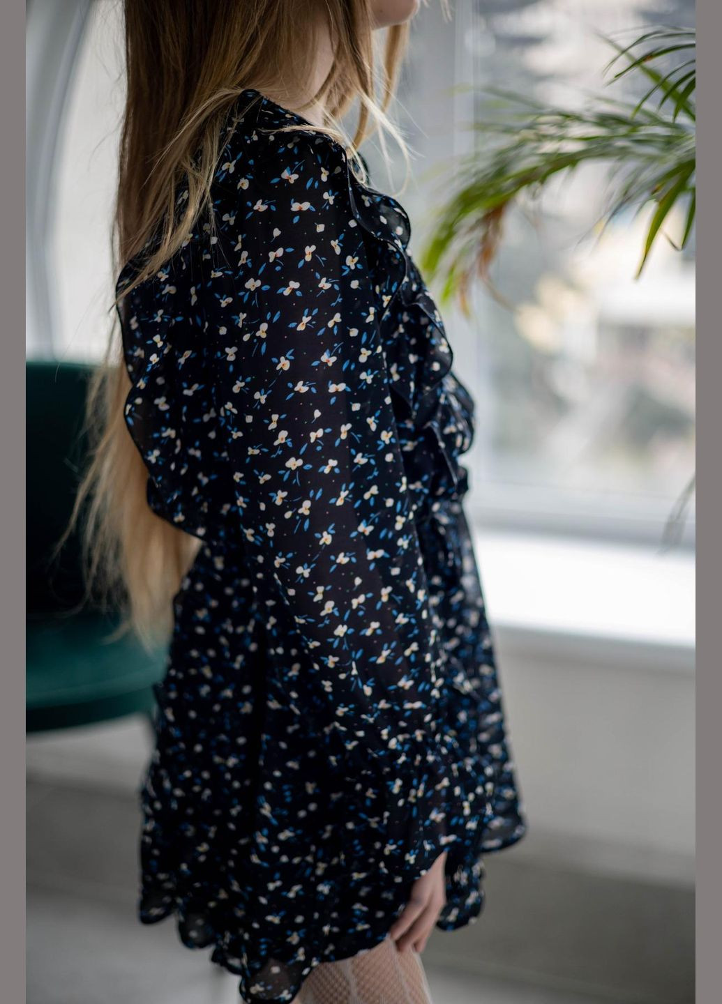 Чёрное платье шифоновое подростковое IRmAS (326766656)