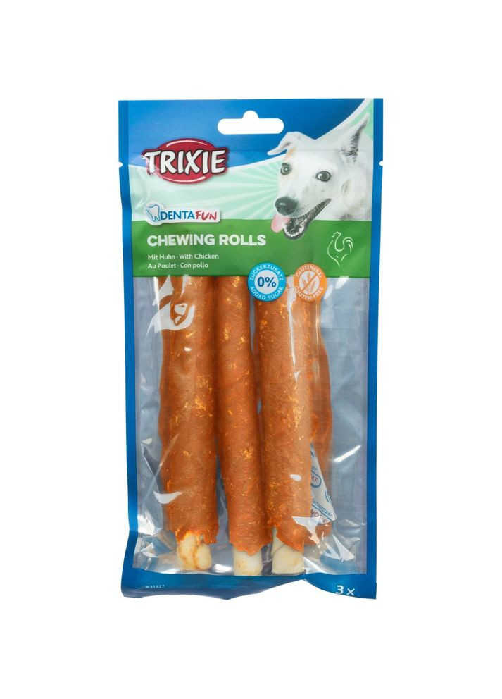 Ласощі Denta Fun для собак Палички для чищення зубів з куркою 17 см 140 г 3 шт Trixie (355256888)