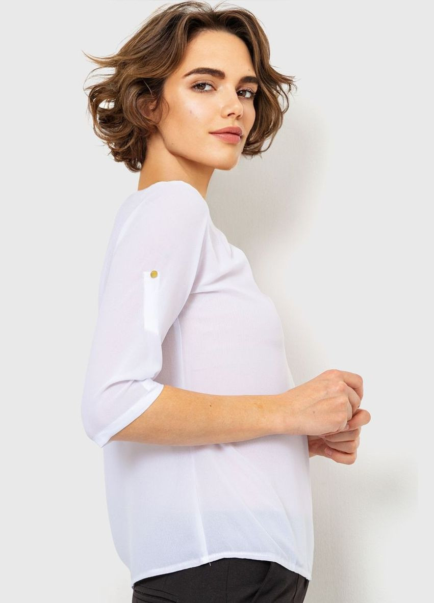 Белая блуза однотонная 230r1121-1 Ager Блуза