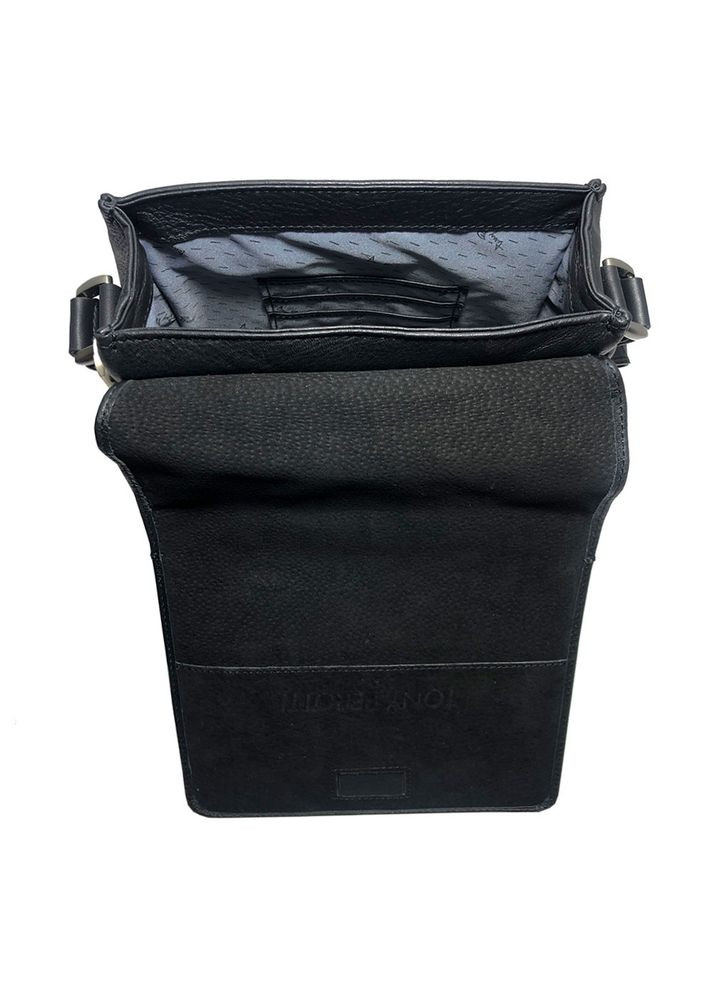 Чоловіча шкіряна сумка через плече Contatto 9027-20 nero Tony Perotti (303830903)