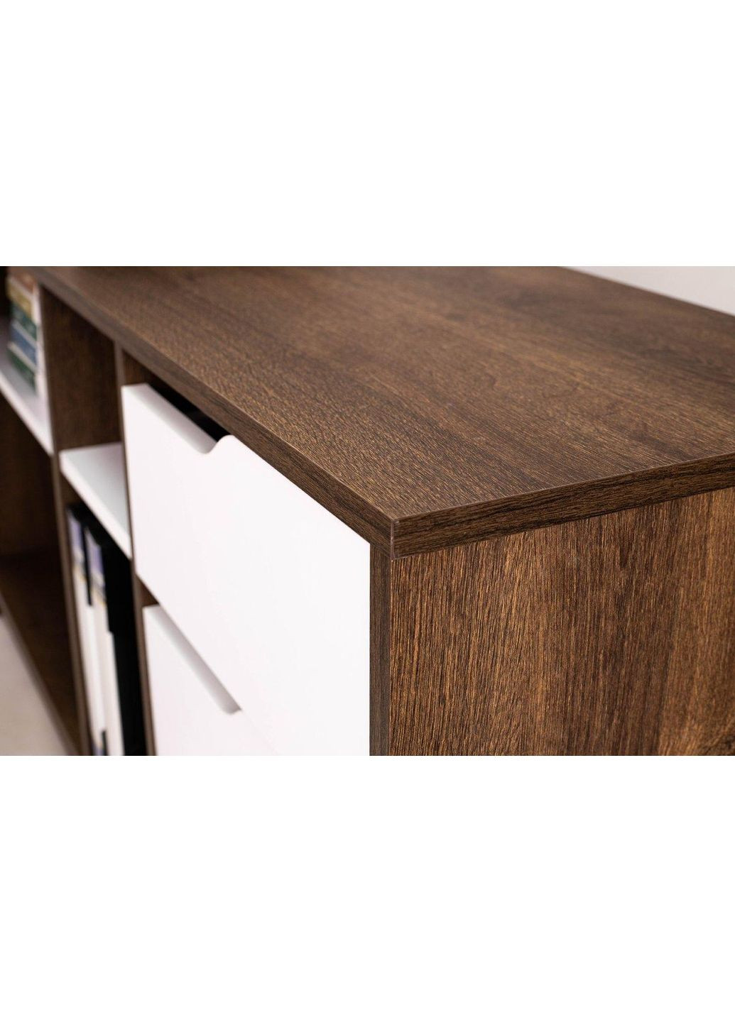 NORD 1R стіл письмовий дуб експресив бронзовий/білий діамант Intarsio (365461368)