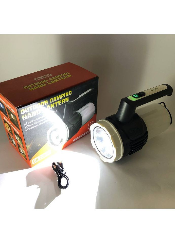 Аккумуляторный фонарь - лампа CH-22031 водонепроницаемый (USB-Type C) с крючком, кемпинговый фонарь-лампа No Brand (369144566)