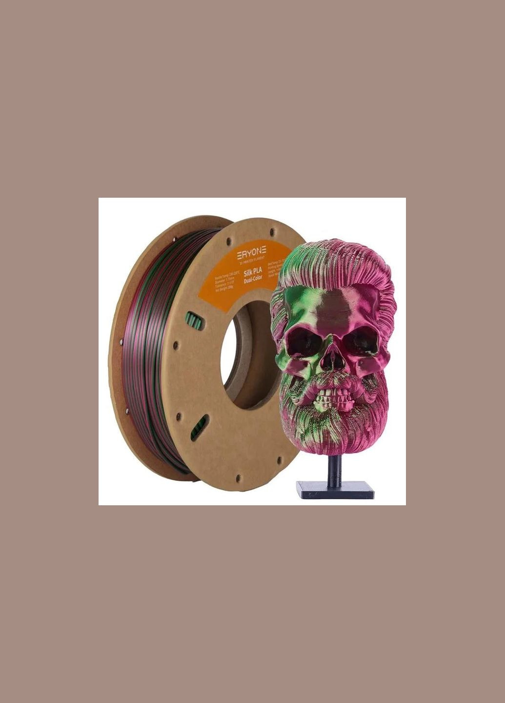 PLA Філамент ПЛА пластик для 3Д друку Red Green SILK PLA DUALCOLOR ERYONE 1 KG China (339042678)