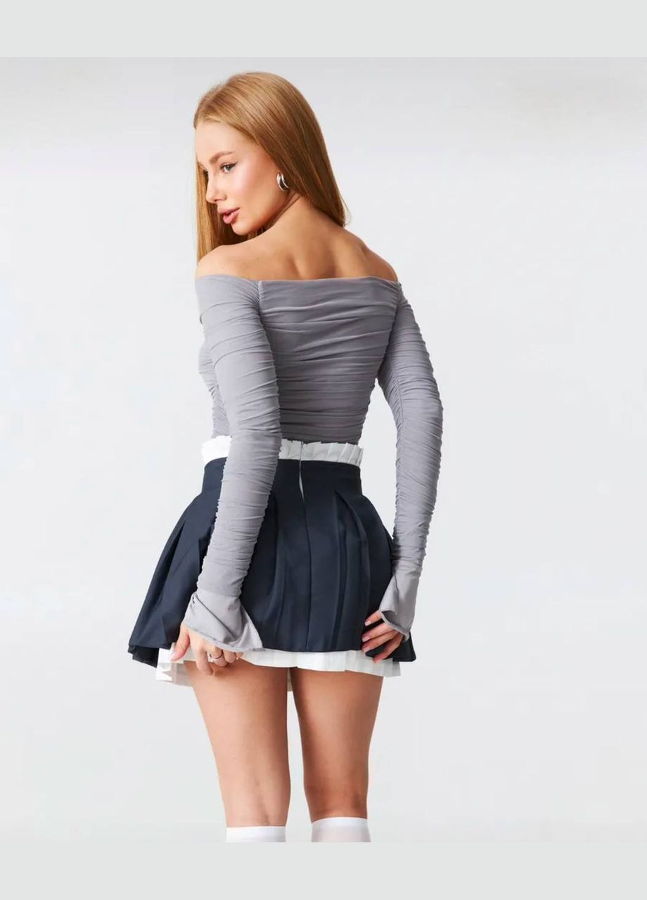 Укороченный лонгслив с открытыми плечами Adelante (324024284)