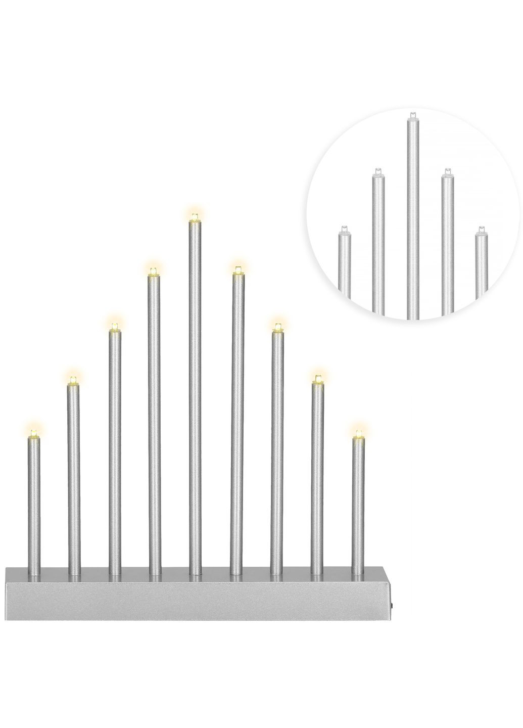 Декоративний світильник (свічник) на батарейках 9 LED CL0853 Springos (315826074)