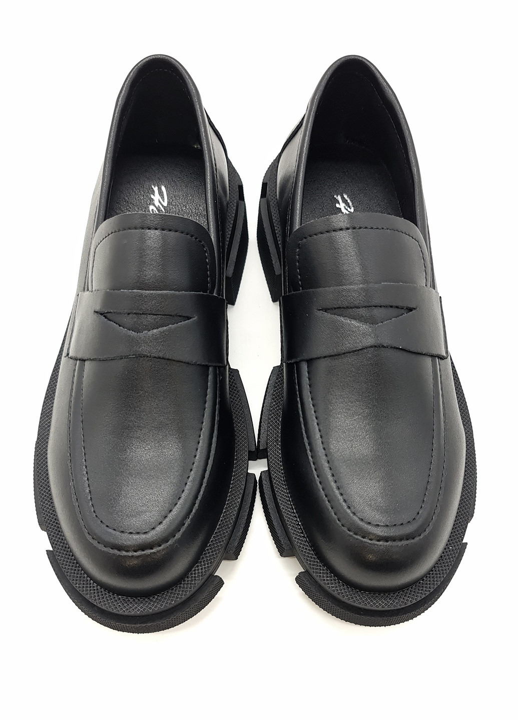 Женские туфли черные кожаные HE-17-3 23,5 см (р) Hengji