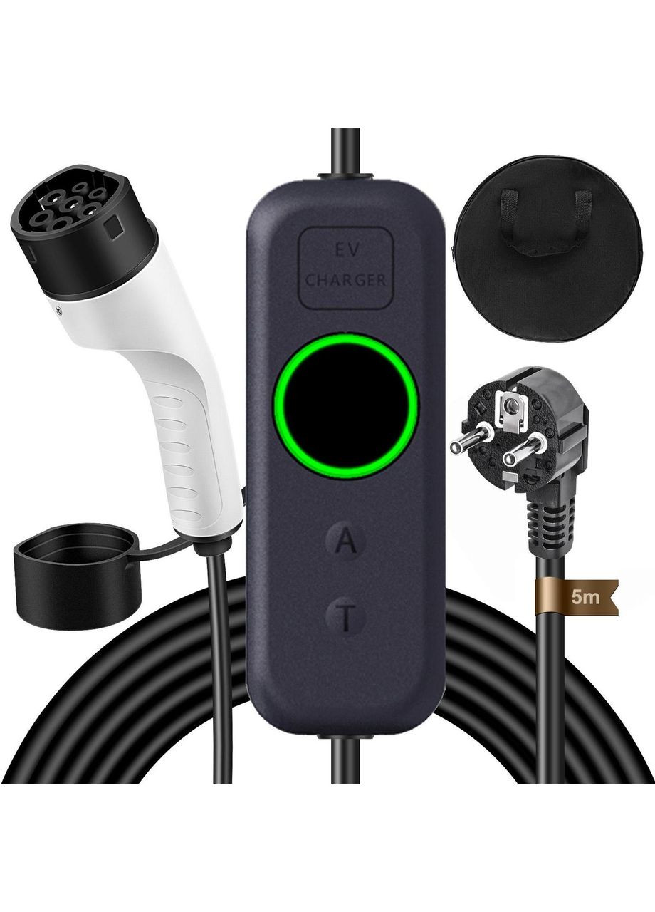 Зарядний пристрій для електромобілів Type 2 220 D 8-16 A до 3.5 кВт 5 м (H051316) No Brand (351898797)