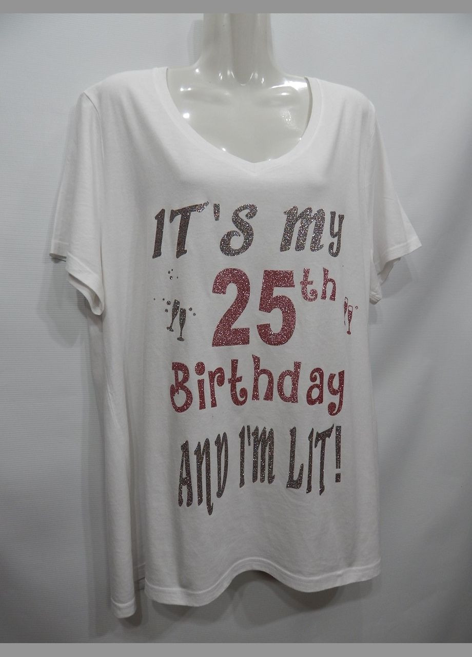 ФУТБОЛКА жіноча трикотажна Батал TIME and TRU UKR 60-62 р. 154фн (тільки у вказаному розмірі, тільки 1 шт) No Brand - (339872412)