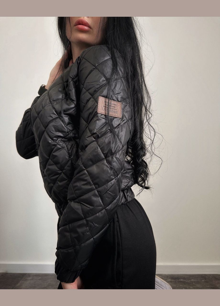 Чорна жіноча курточка колір чорний р.42/44 454246 New Trend