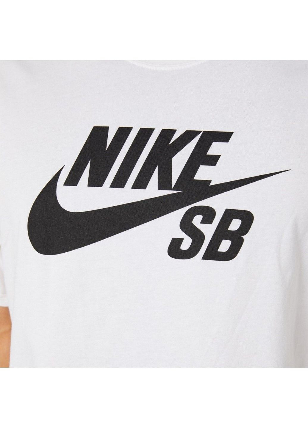 Біла футболка sb logo skate t-shirt white cv7539-100 Nike