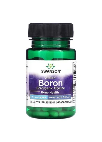 Бор, Boron,, 6 мг, 60 капсул Swanson (386479372)