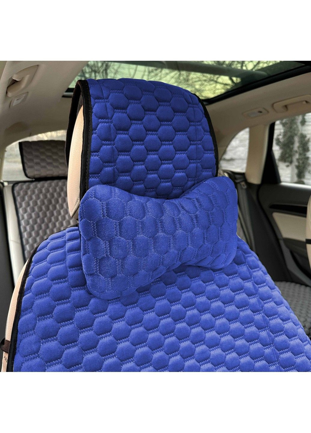 Накидки для сидений Montana Комплект Черные (Микро Велюр Сота Премиум) No Brand (339067222)