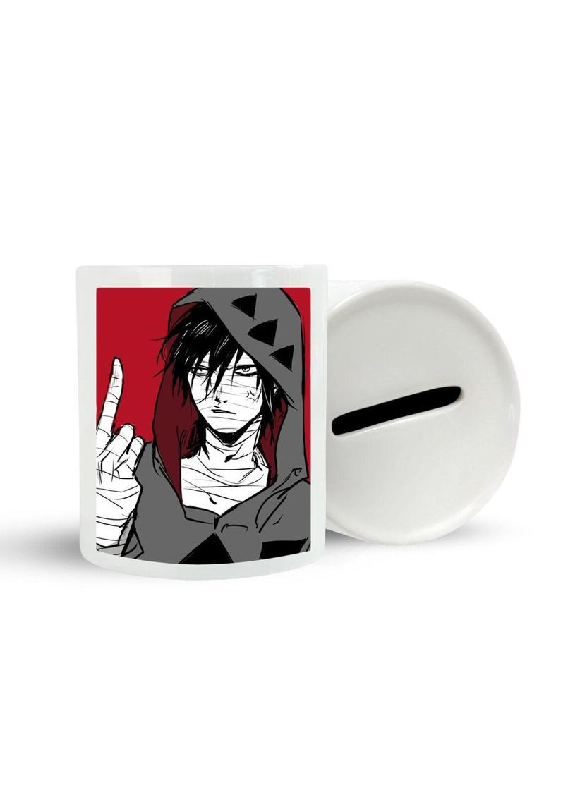 Скарбничка, копілка для грошей Аніме Янгол кровопролиття #0007 біла керамічна No Brand (315046812)