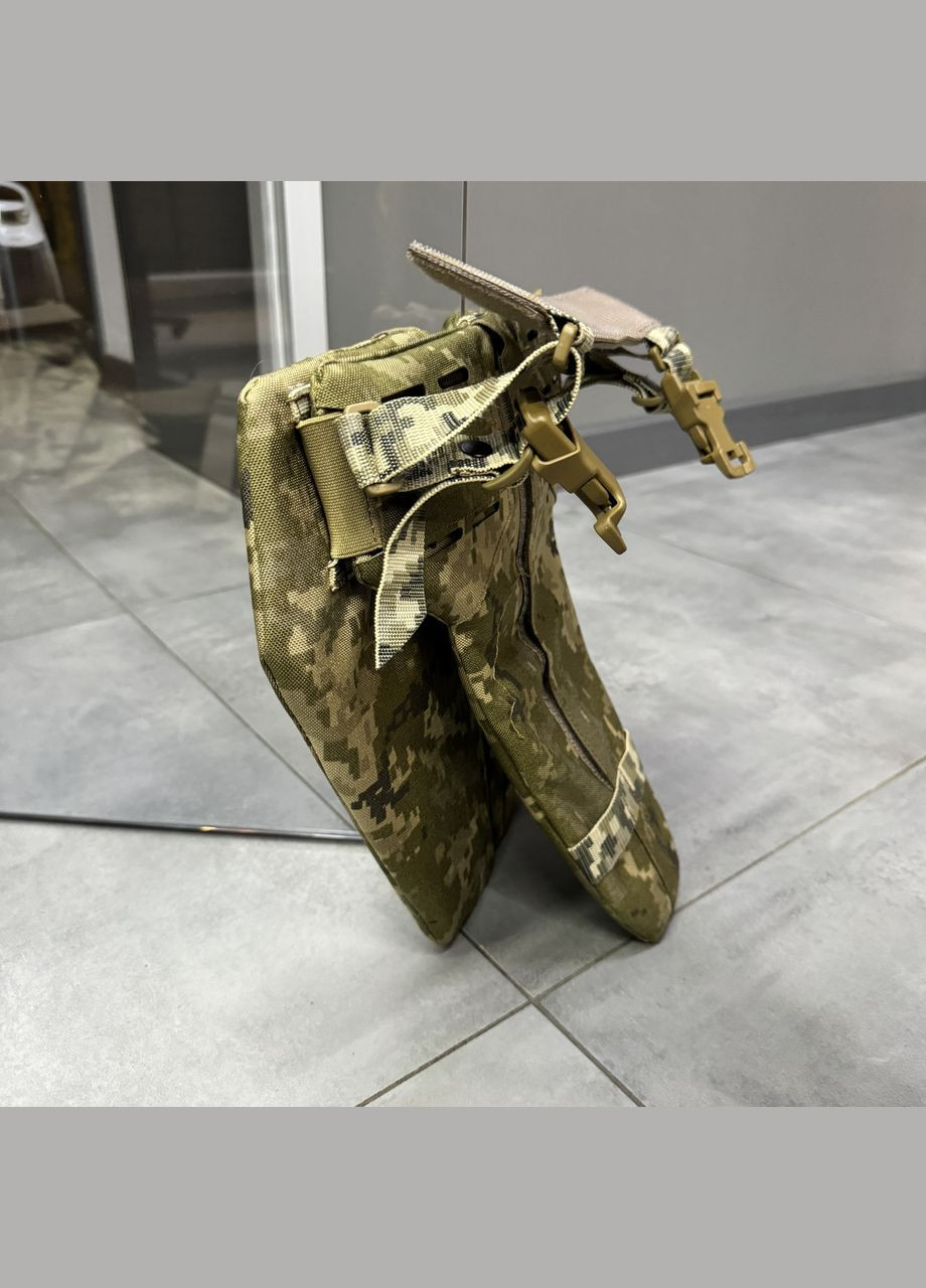 Напашник трехзонный 1-го класса защиты, Пиксель, фартук напашник, фартук с баллистическим пакетом Добронь (362601296)