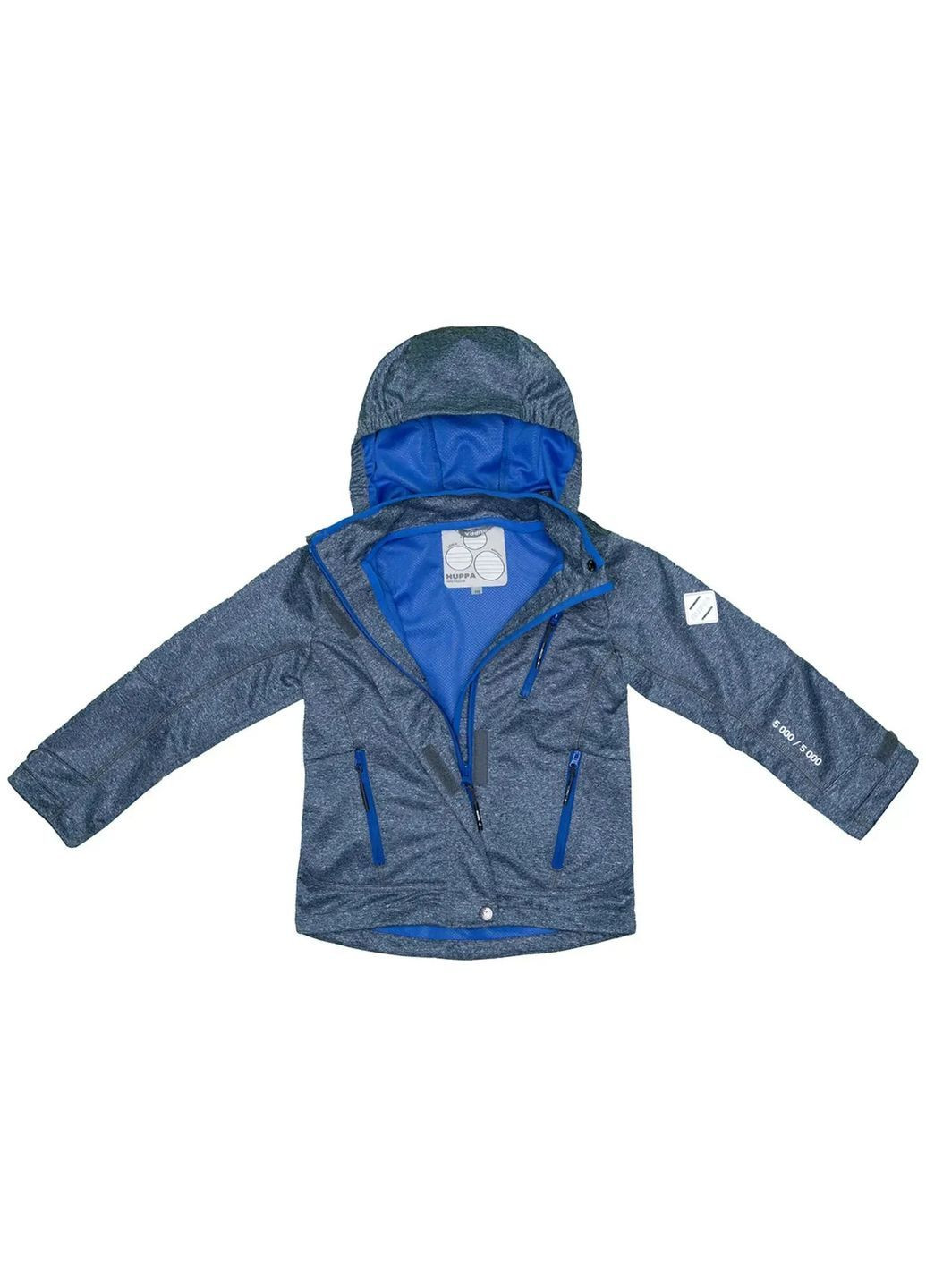 Біла куртка демісезонна softshell jamie, р.122, денім () Huppa 18010000-00186-122