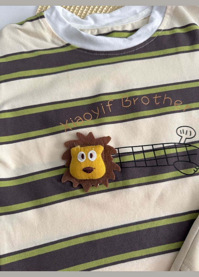 Комбінований демісезонний літній костюм для хлопчика – футболка + шорти brother 10853 No Brand