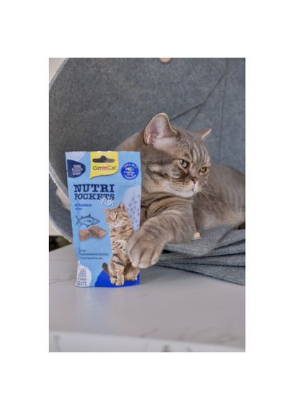 Ласощі для котів Nutri Pockets Fish Тунець 60 г GimCat (336544419)