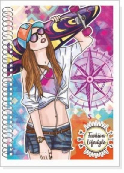 Блокнот А-5 80 листов. Пружина. Мягкая обложка. RLN10111 Руслан (294292282)