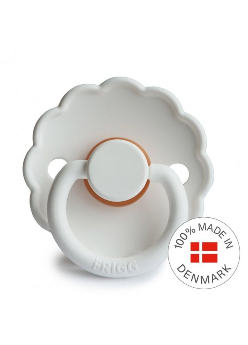 Пустышка латексная Daisy Bright White, круглая, size 1, 0-6 мес., белый () FRIGG 000507 (354781579)