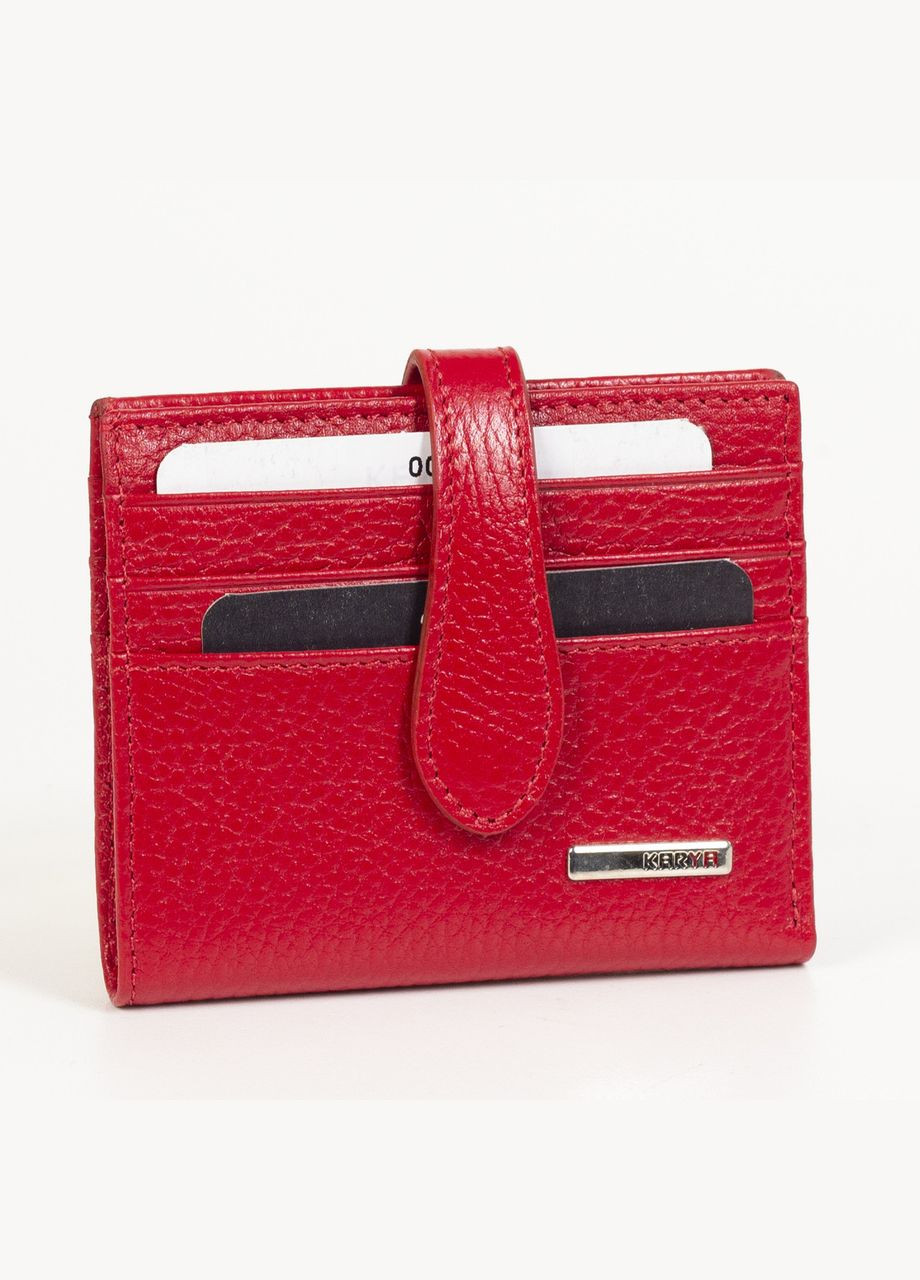 Жіночий маленький шкіряний гаманець 0045-46 червоний Karya (315922729)
