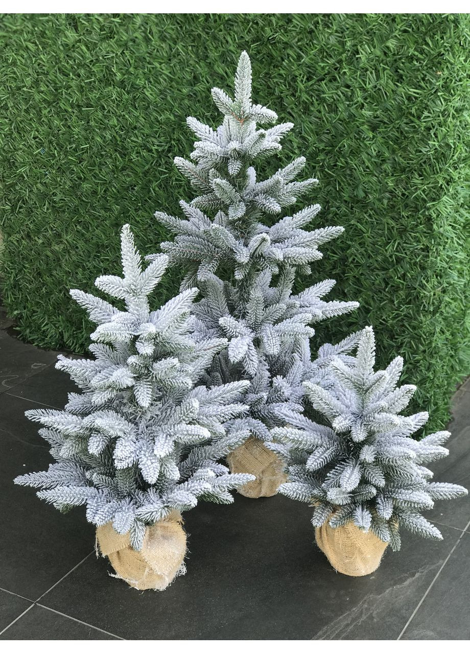 Ёлка SGH Classic литая в мешковине 50 см заснеженная HVOYA (366963838)